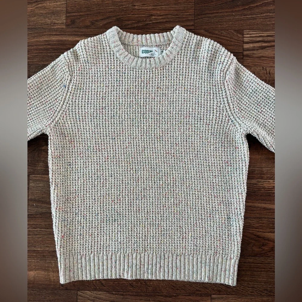 Wellen Headlands Crewneck Sweater Color: Funfetti Recycled Cotton Small S